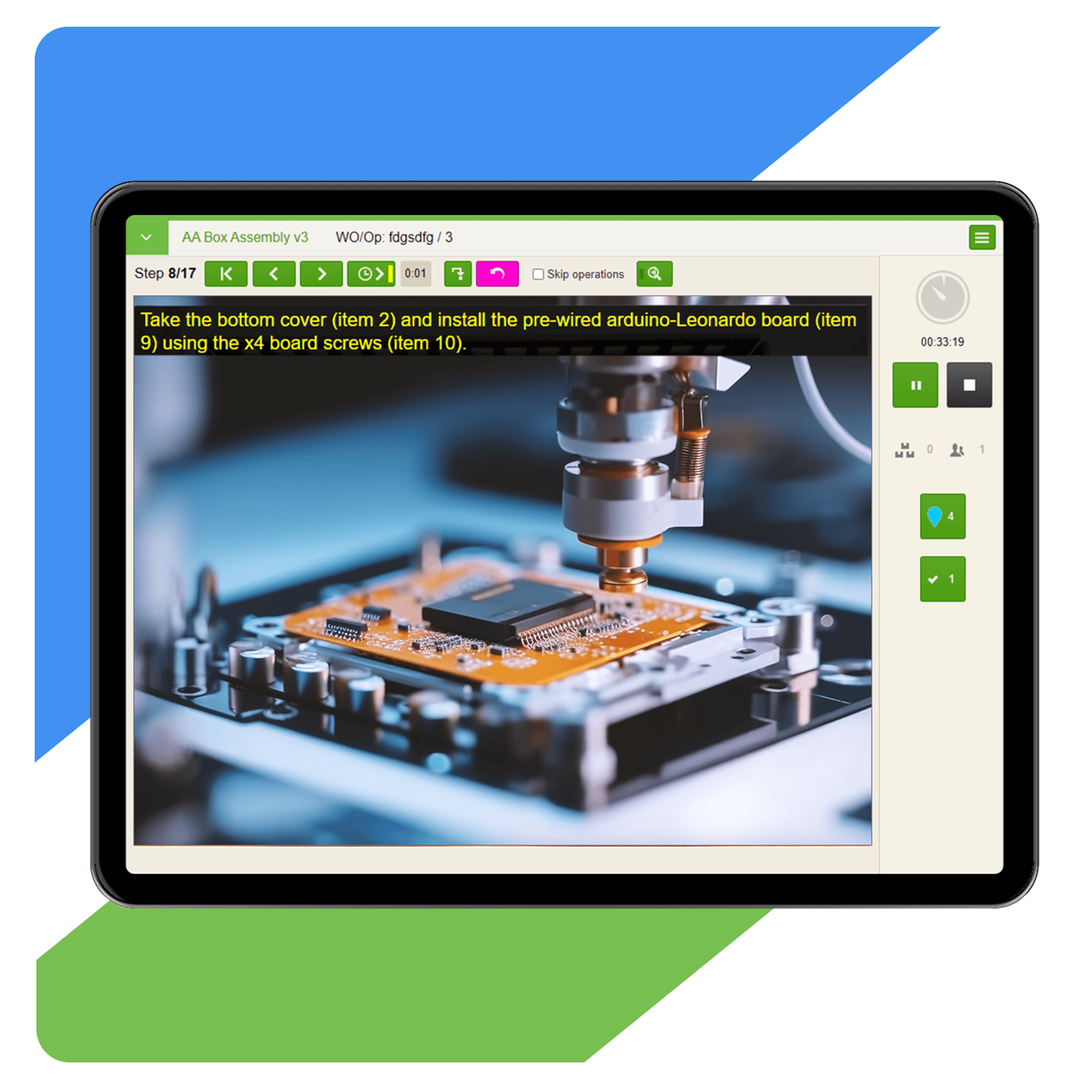 VKS viewer mode and operations reports dashboard on tablets