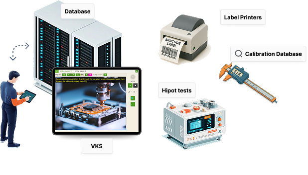 VKS DataConnect links digital work instructions to databases