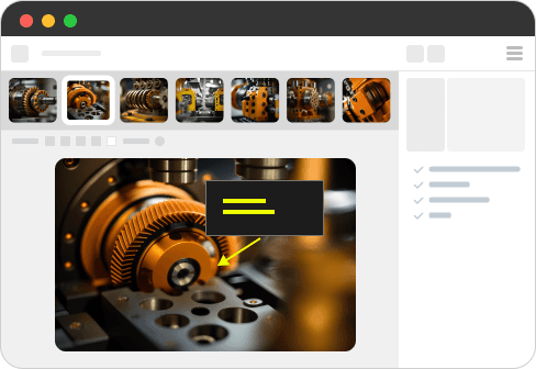 VKS digital work instruction interface showing work instruction creation