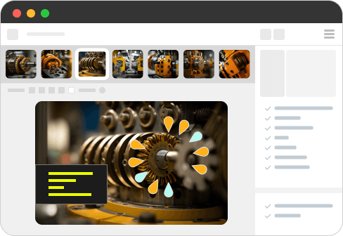 VKS digital work instruction interface showing quality control interface