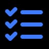 Checklist icon representing improved accuracy through step-by-step visual guidance