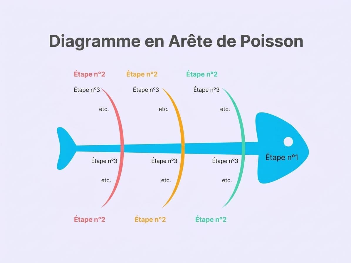 Diagramme en arête de poisson avec mode d'emploi