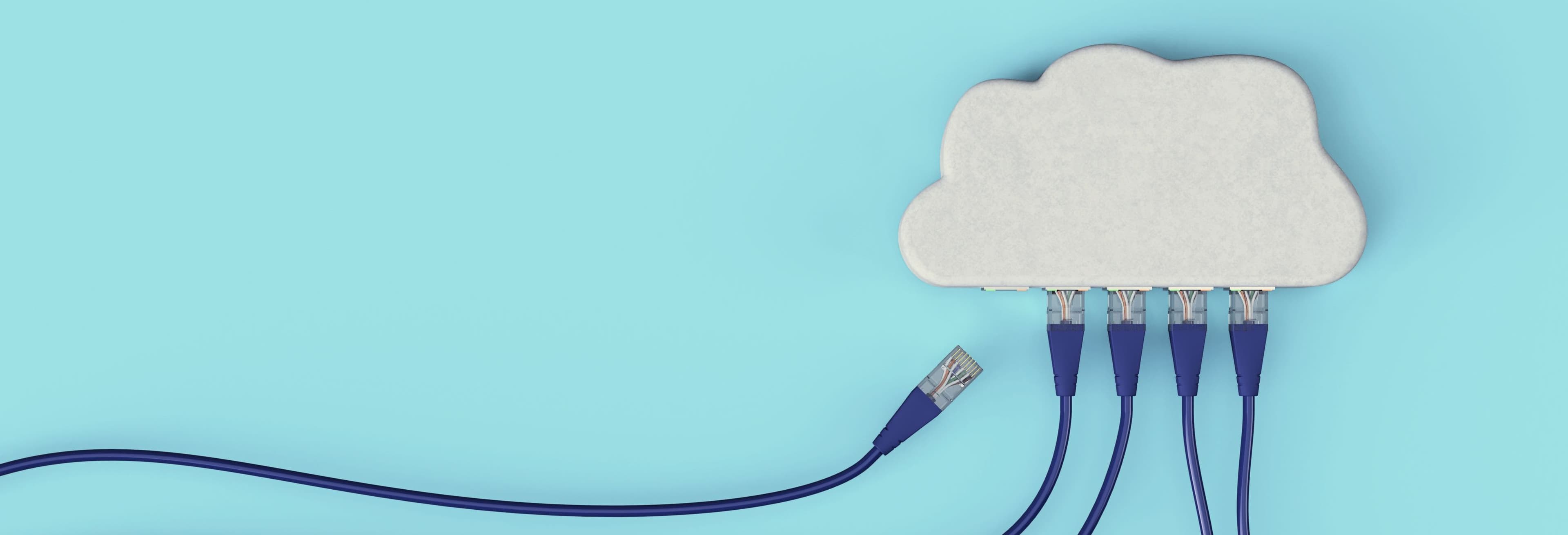 Stecker gehen in die Wolke