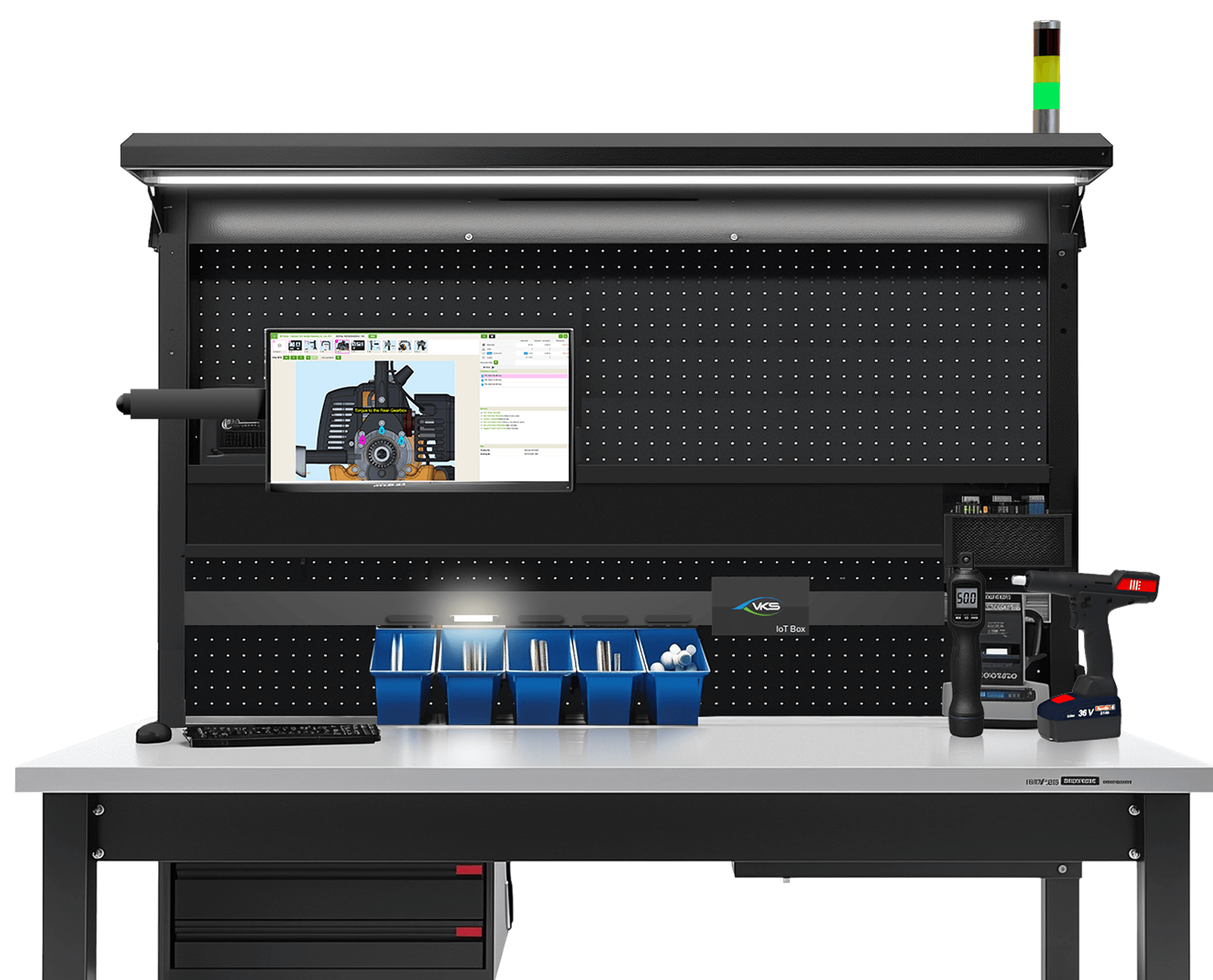 Interface VKS Edge affichant l'intégration d'outils et la connectivité des données