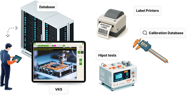 VKS DataConnect links digital work instructions to databases
