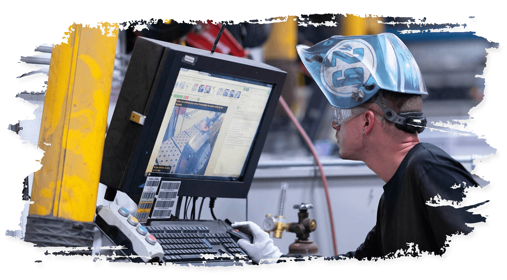 Employee connected to integrated company softwares.