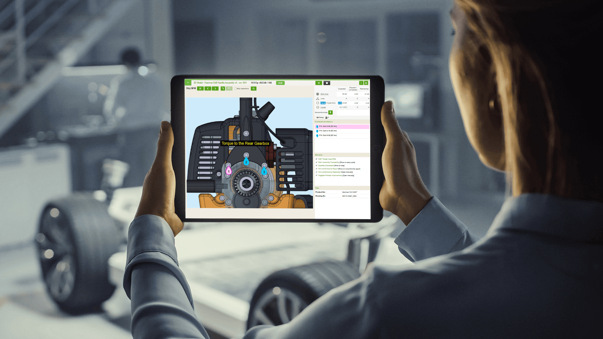 Manufacturing work instructions