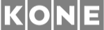 Grayscale image of KONE company logo