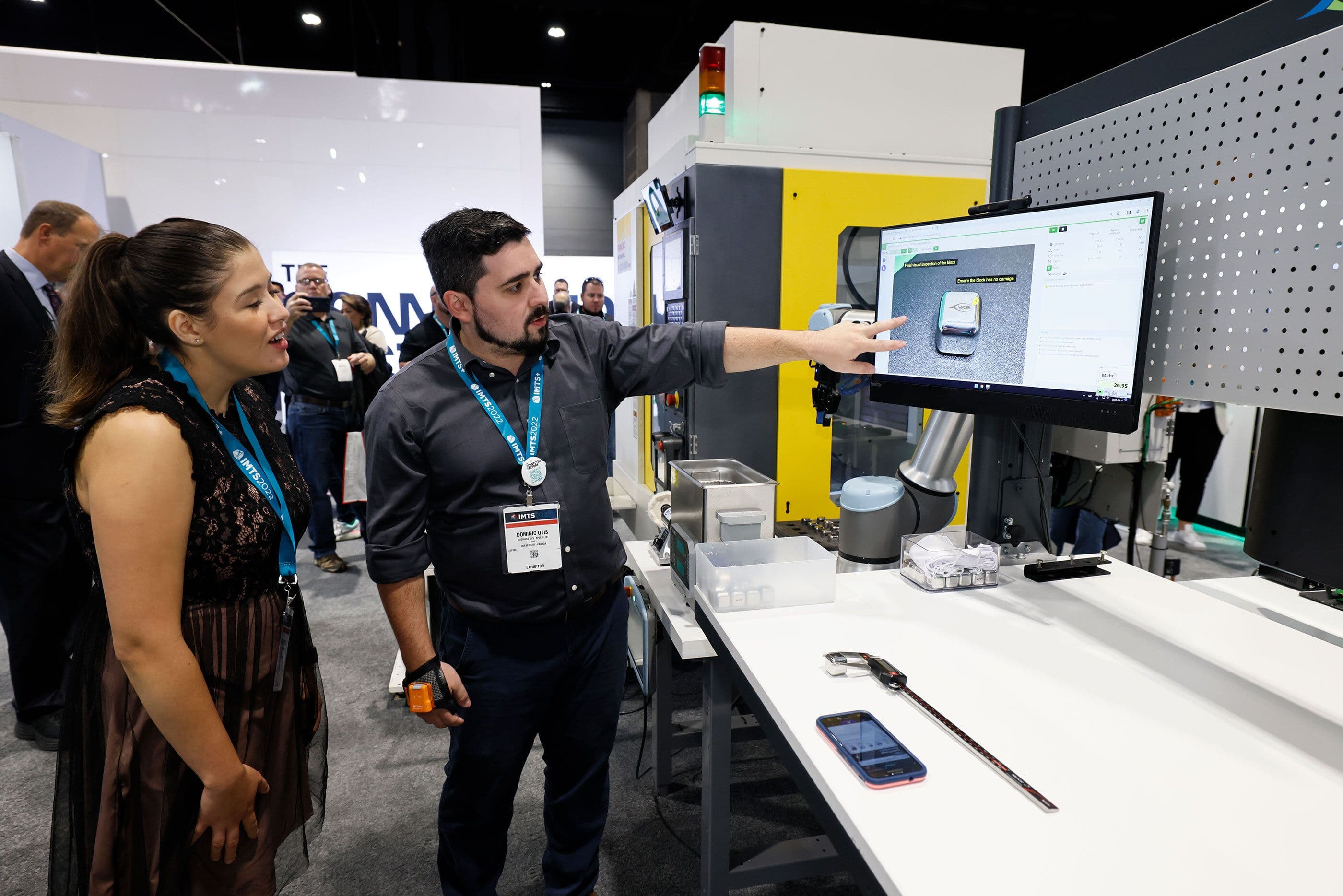 VKS app demonstration at a tradeshow