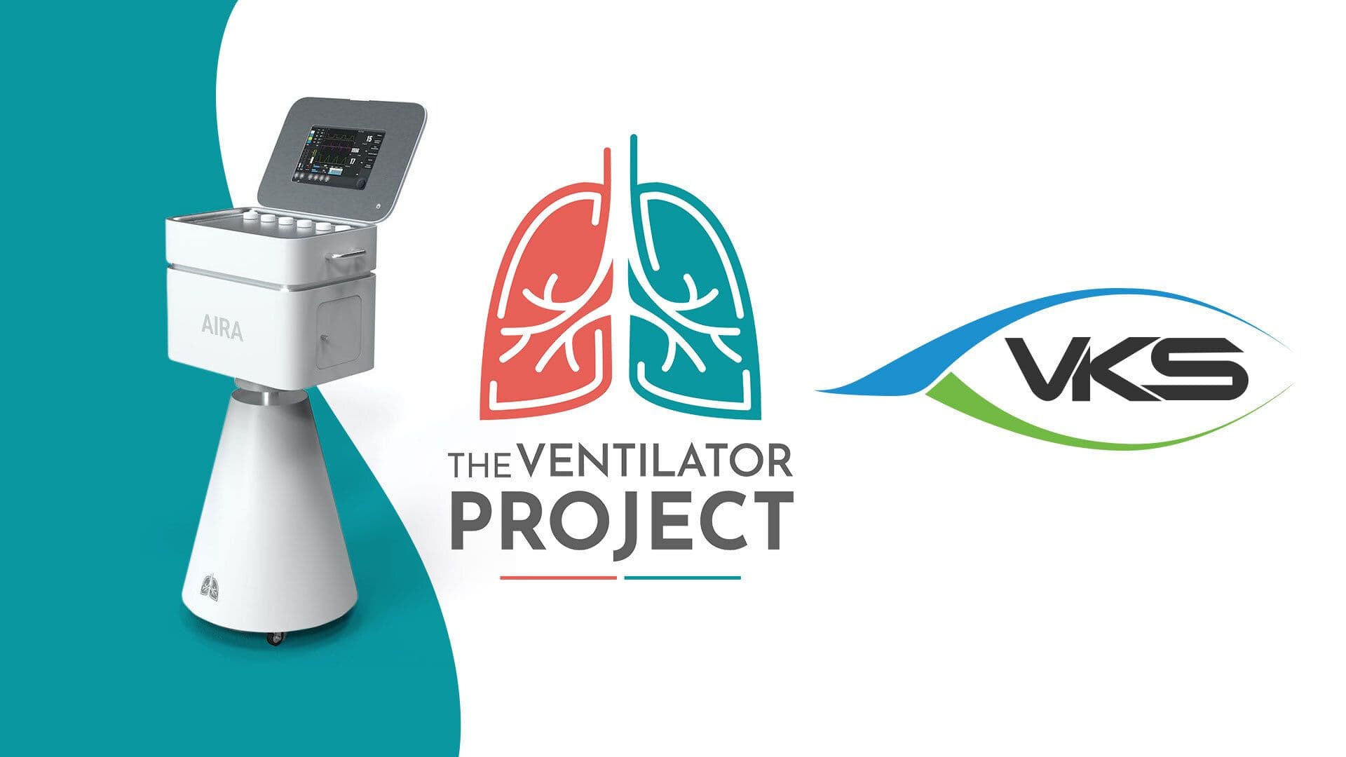a ventilator project logo and vks logo
