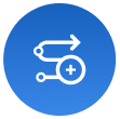 Icon showing automated reporting and audit traceability